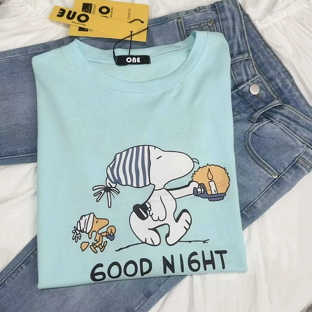 玲玲服饰【352-21】欧货大版小狗短袖T