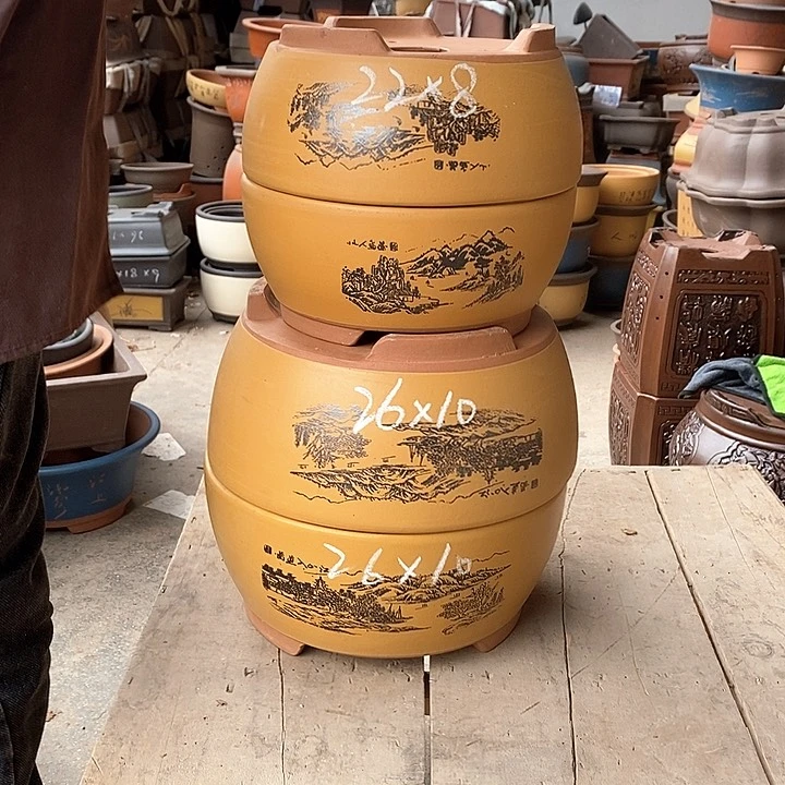 紫砂花盆紫砂陶艺