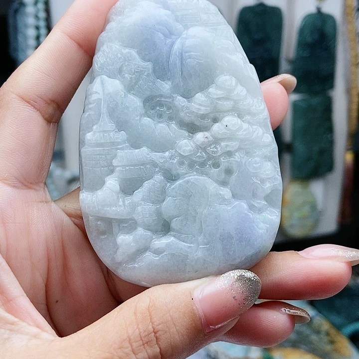 翡翠未镶嵌颈饰翡翠