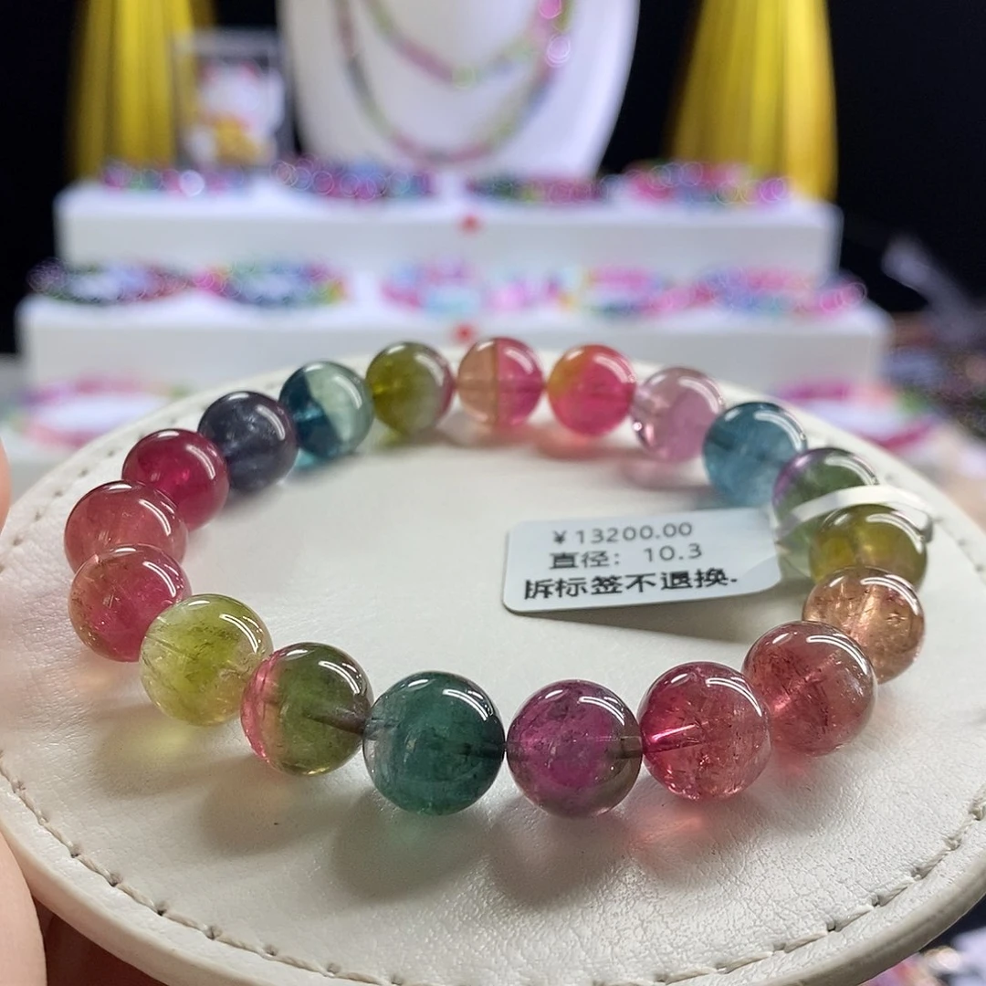 未镶嵌手链碧玺西瓜