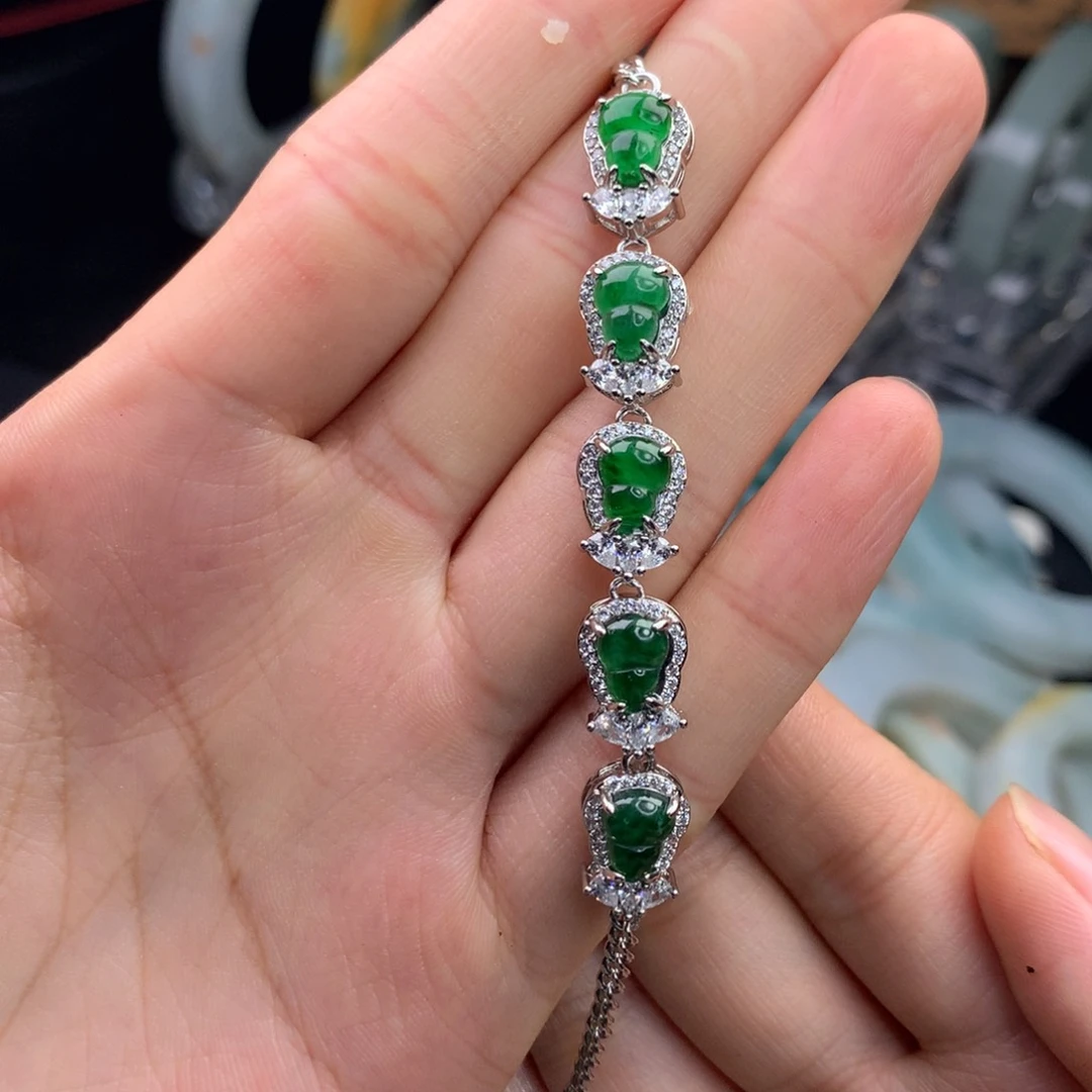 未镶嵌手链翡翠手链