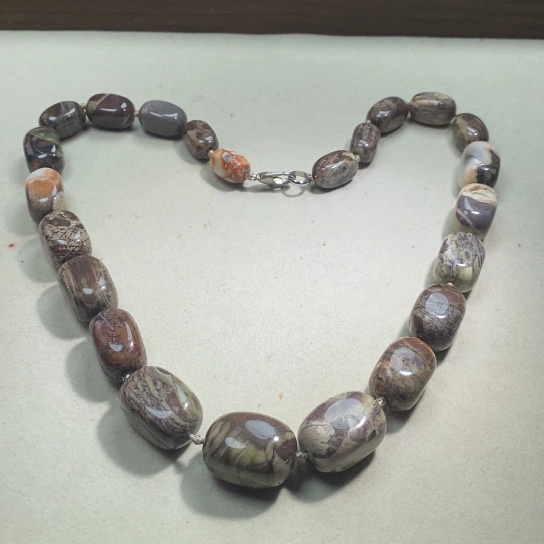 未镶嵌，花玛瑙随行塔链项链款，石英质玉