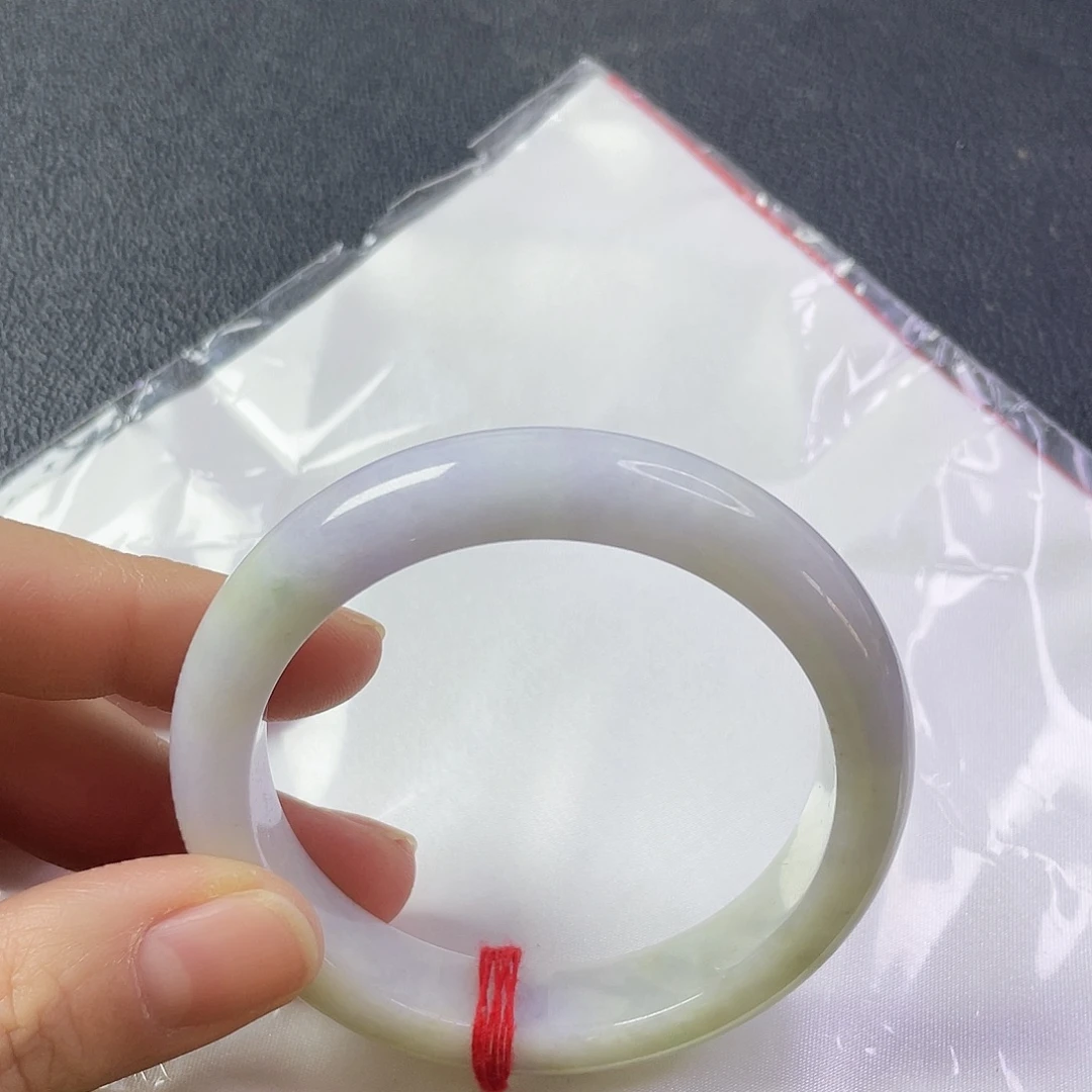 翡翠未镶嵌手镯圈口57.8宽12.8厚8:2