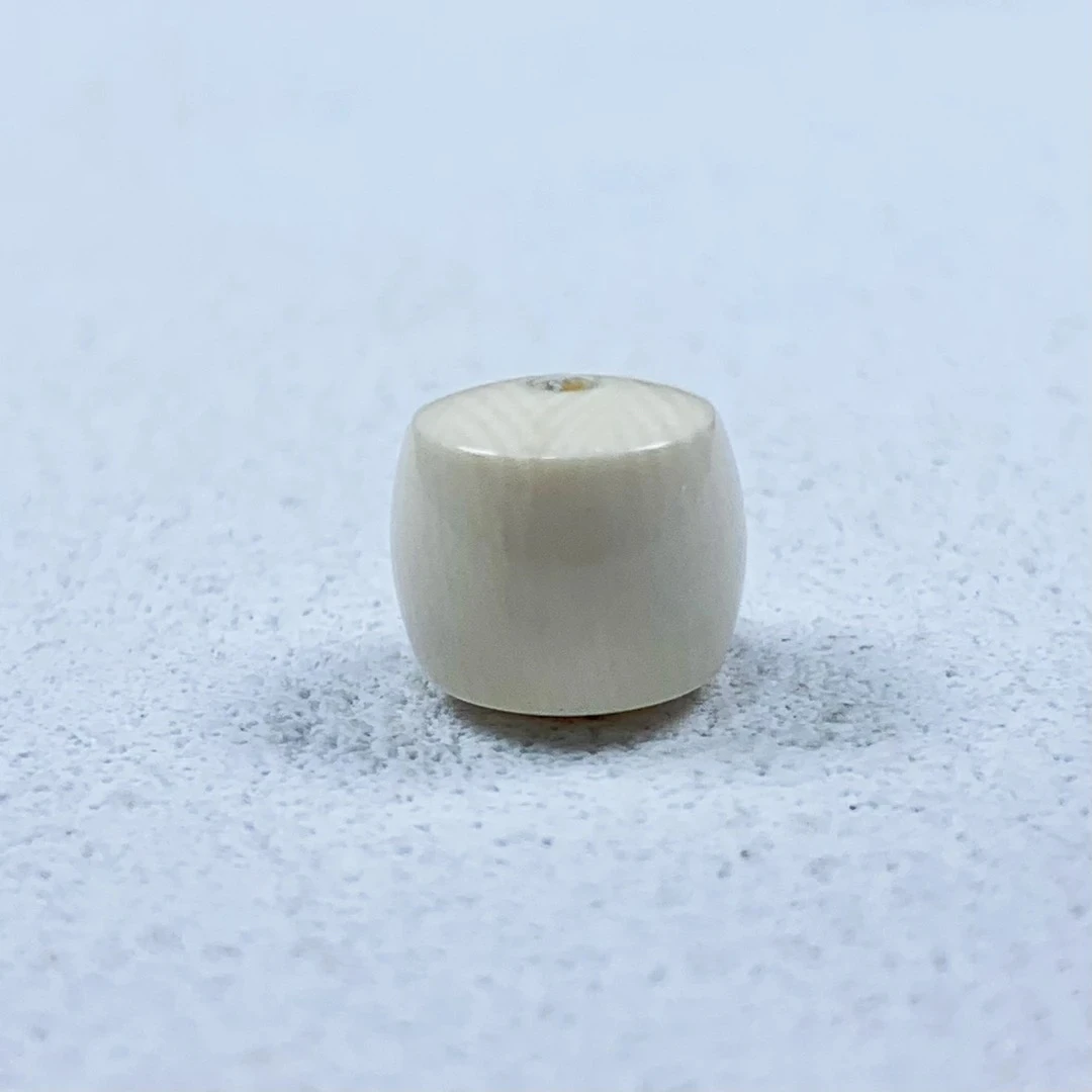 《三姐文玩》猛犸牙冰料 原色直切 10mm 可做顶珠 隔珠 百搭小配饰