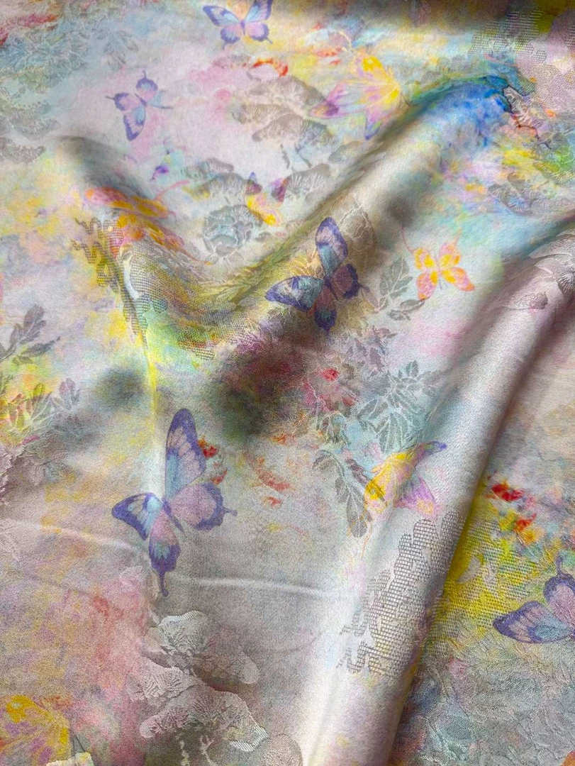 【庄周梦蝶】香云纱国风新中式连衣裙旗袍服装面料