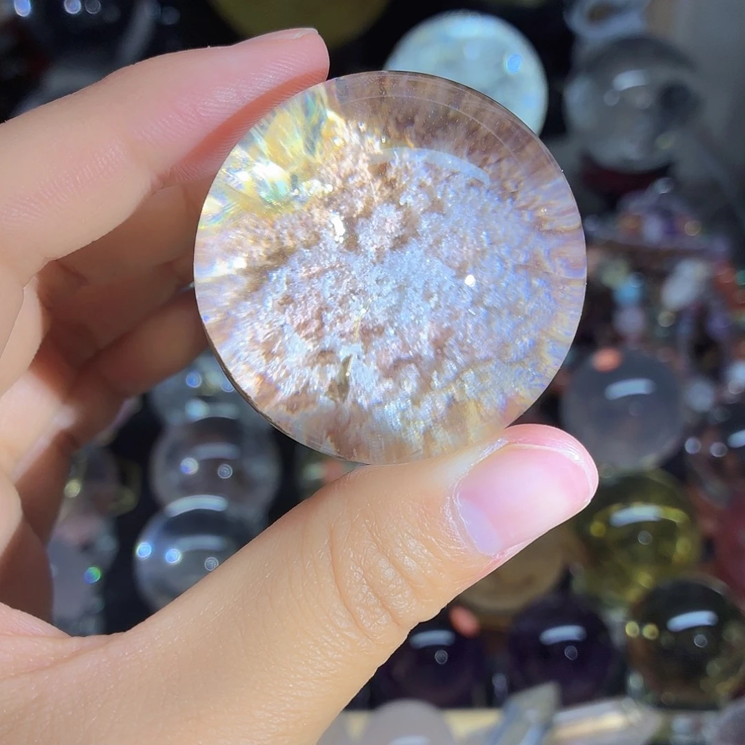 水晶珠宝半成品未镶嵌白幽灵54