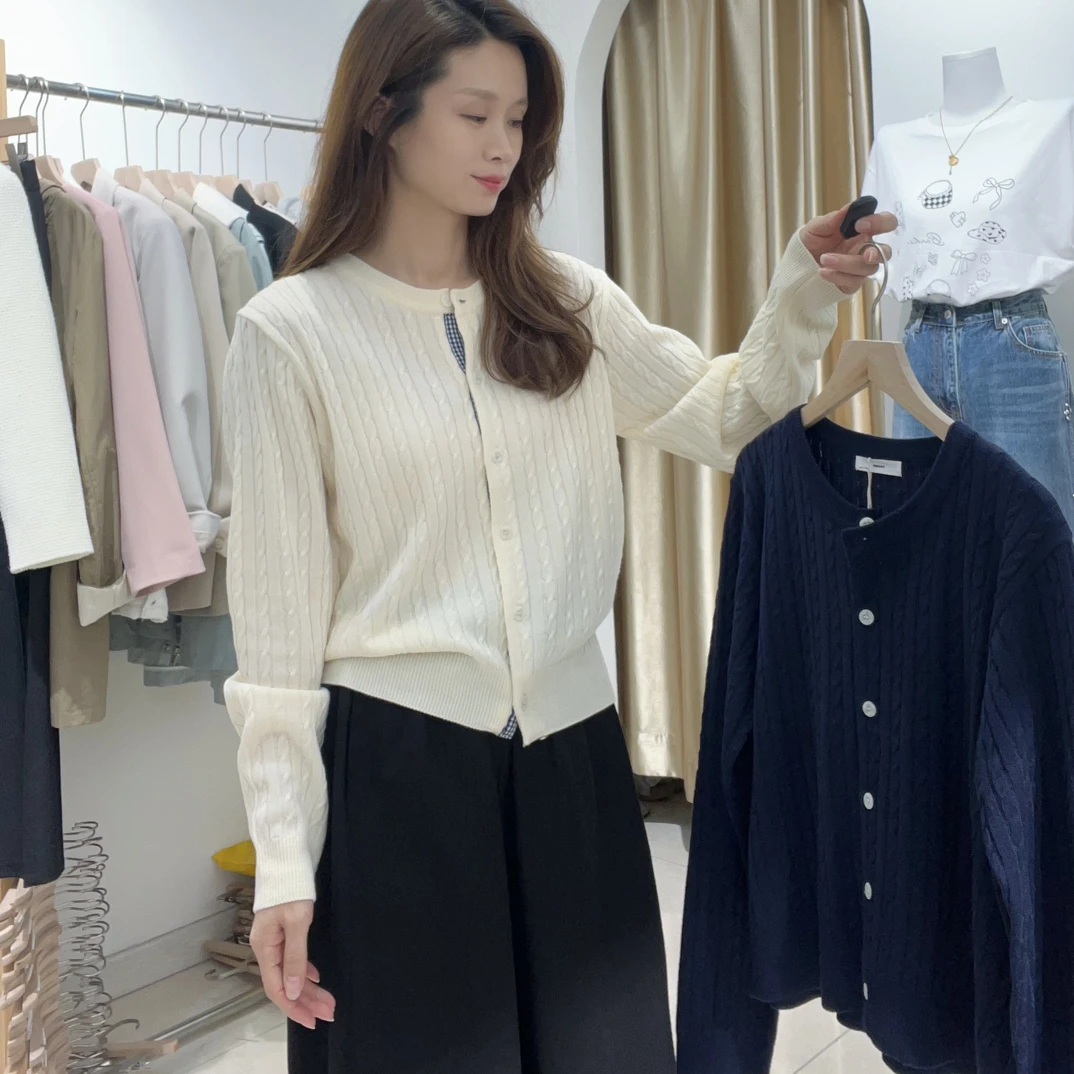 韩国2025正品女装《星星店》秋季新款/NO退NO换上衣针织衫秋冬百搭