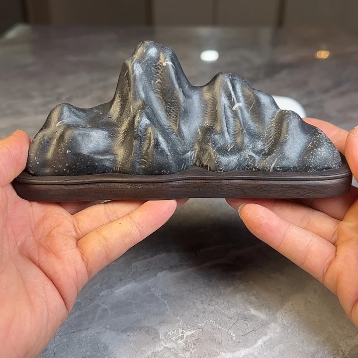 风***辰奇石茶宠鱼缸文房摆件