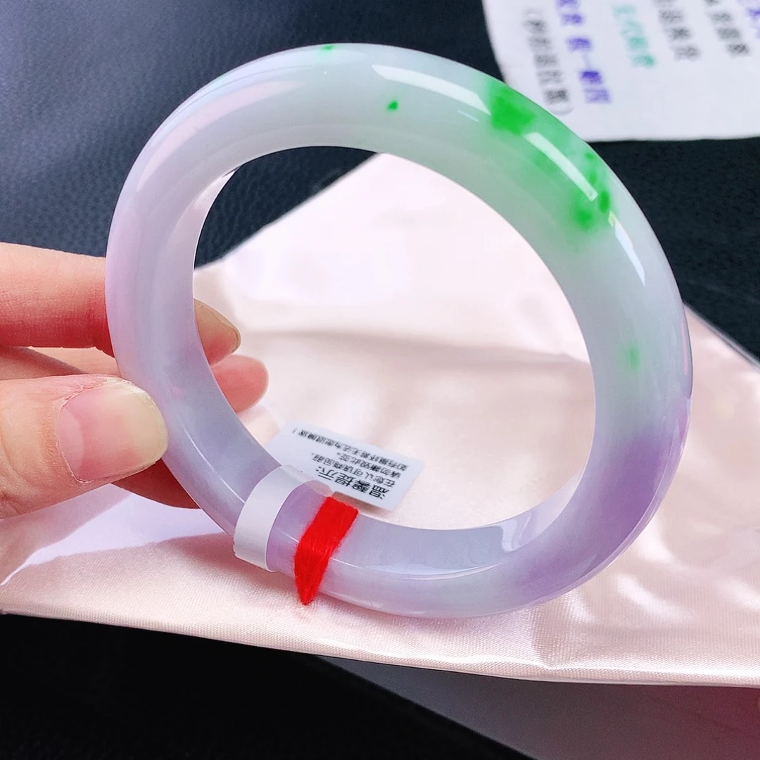 未镶嵌手镯翡翠60冰春彩