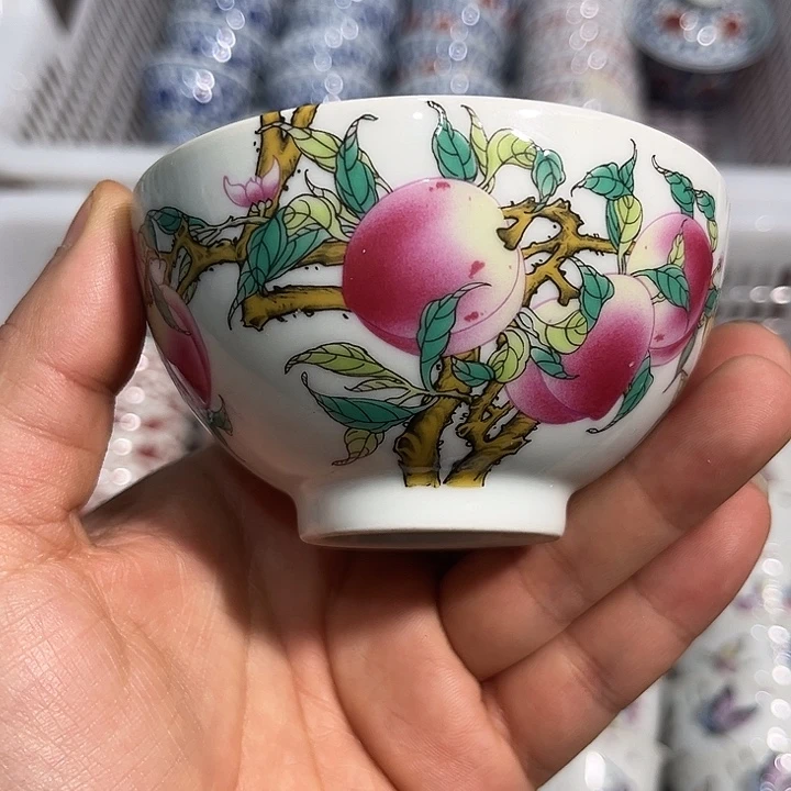 摆件陶景德镇陶瓷主人杯1233