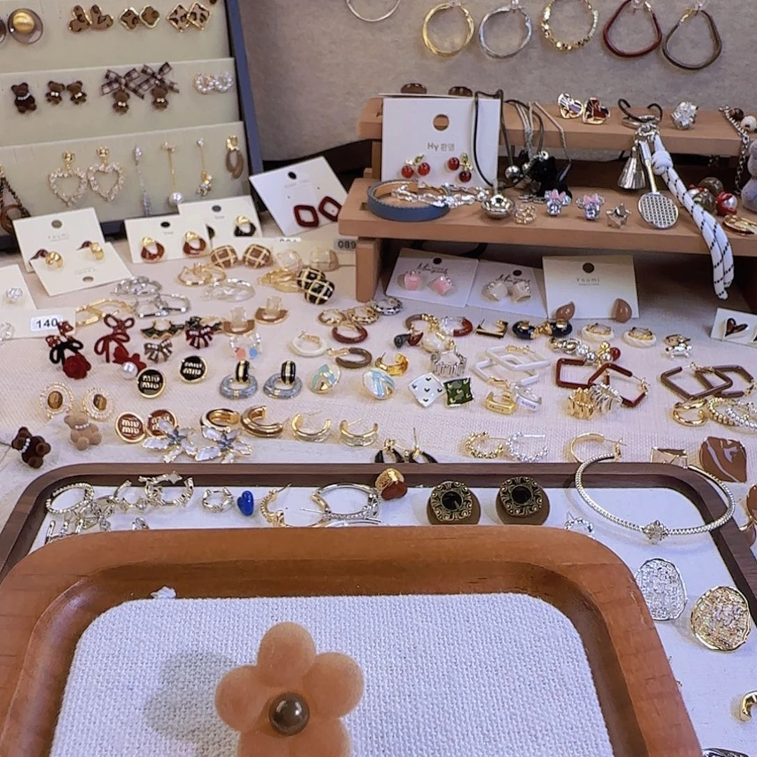 仿珍珠铜合金925银耳钉