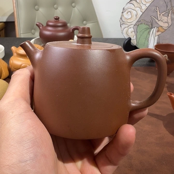愤***鸟茶壶紫砂紫泥汉铎
