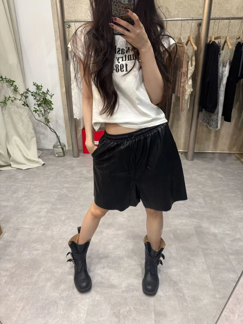 YOUER DENG 老板娘同款万能皮裤