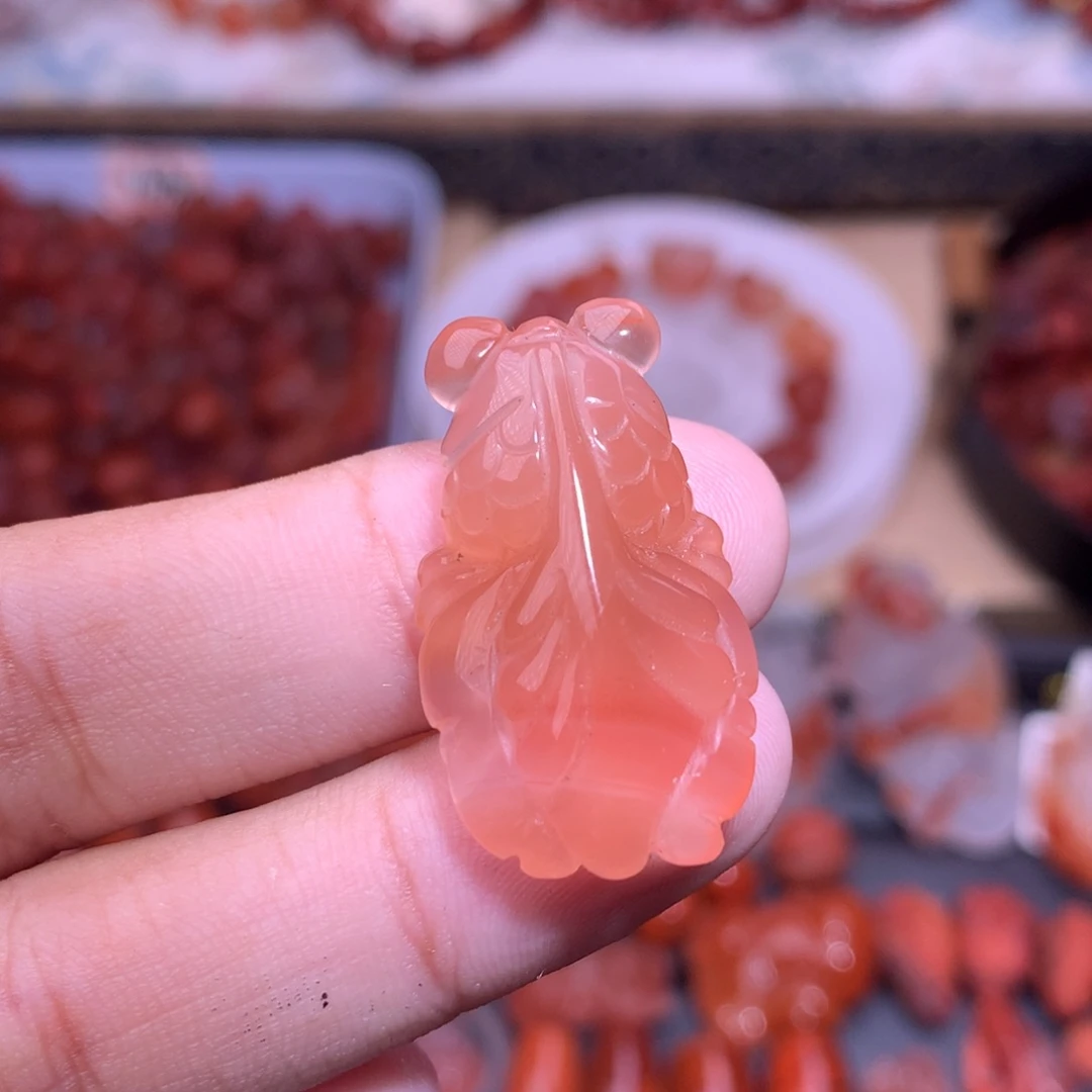 南红玛瑙合金珠宝半成品1398