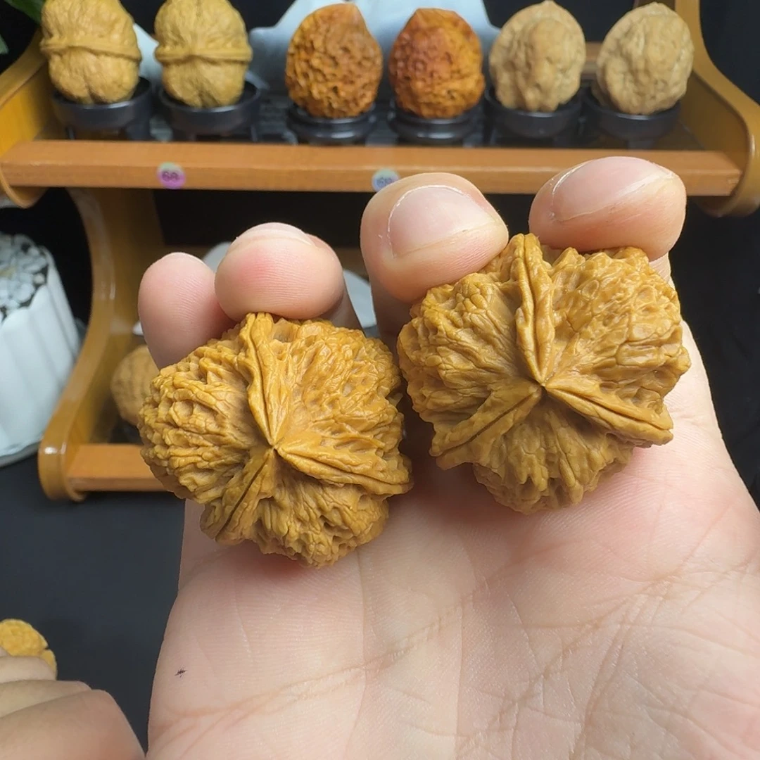 把件文玩核桃24号龙鳞三棱36尺