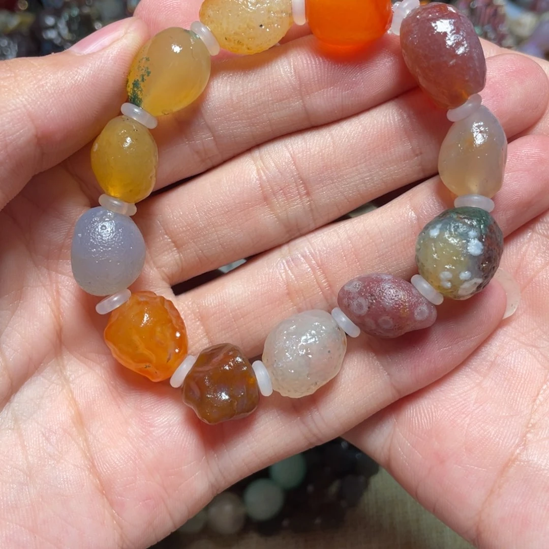 玛瑙/玉髓手链合金