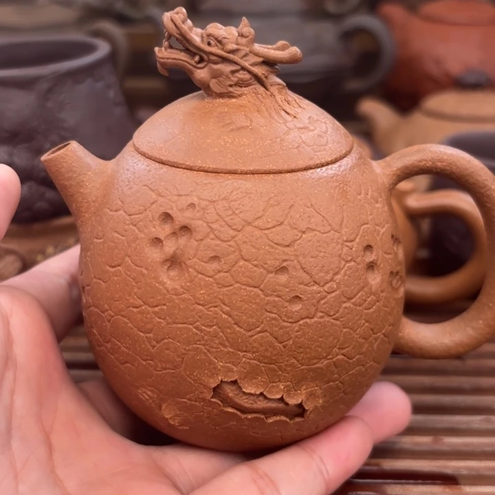 茶壶紫砂龙蛋原矿黄降坡：200c