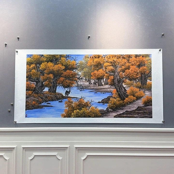 国画书法作品多次参加