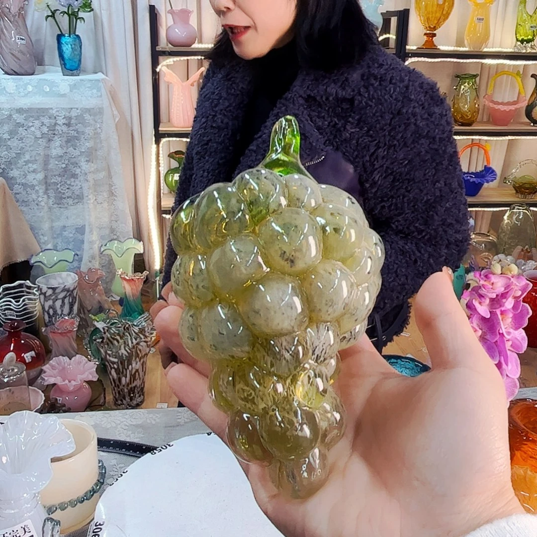 葡萄家悦美居琉璃摆件