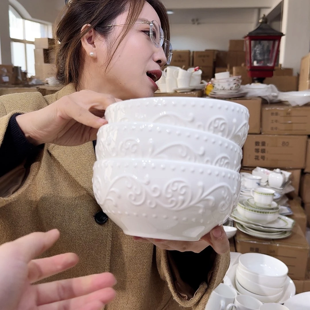骨瓷6.5英寸饭碗6只装