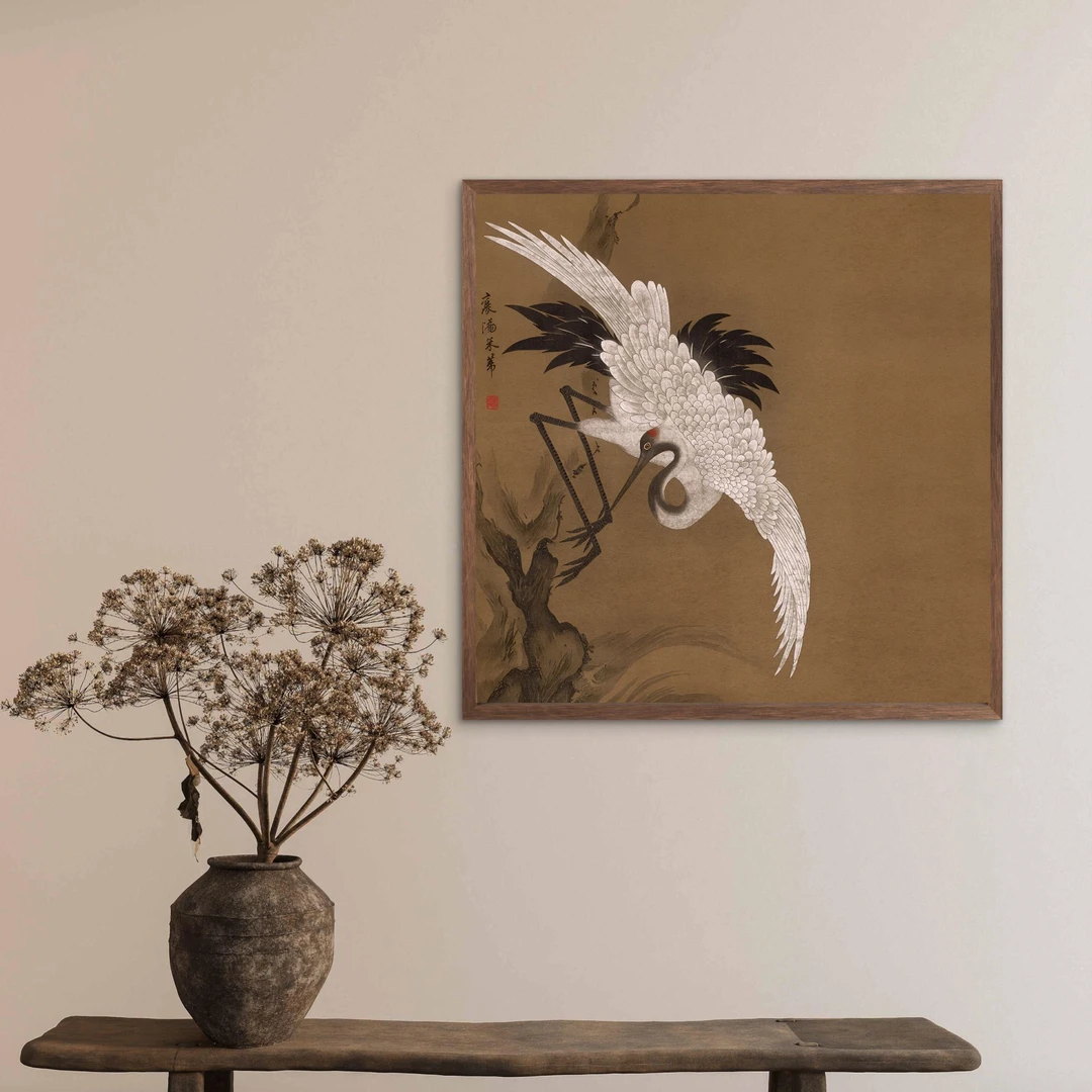 279-50*50新中式美学风格客厅沙发背景墙挂画