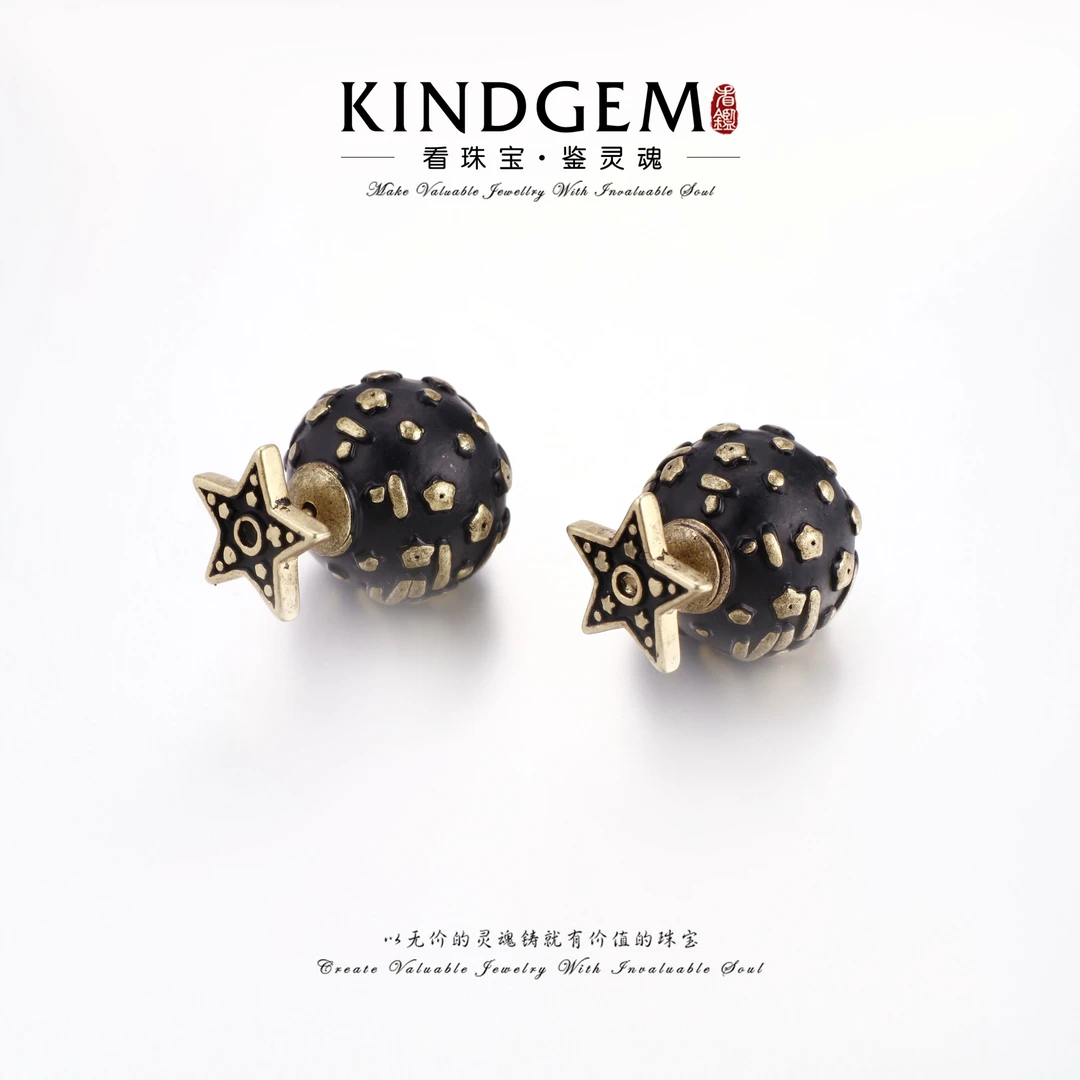 KindGem 复古精致气质轻奢百搭时尚耳环 C-33330