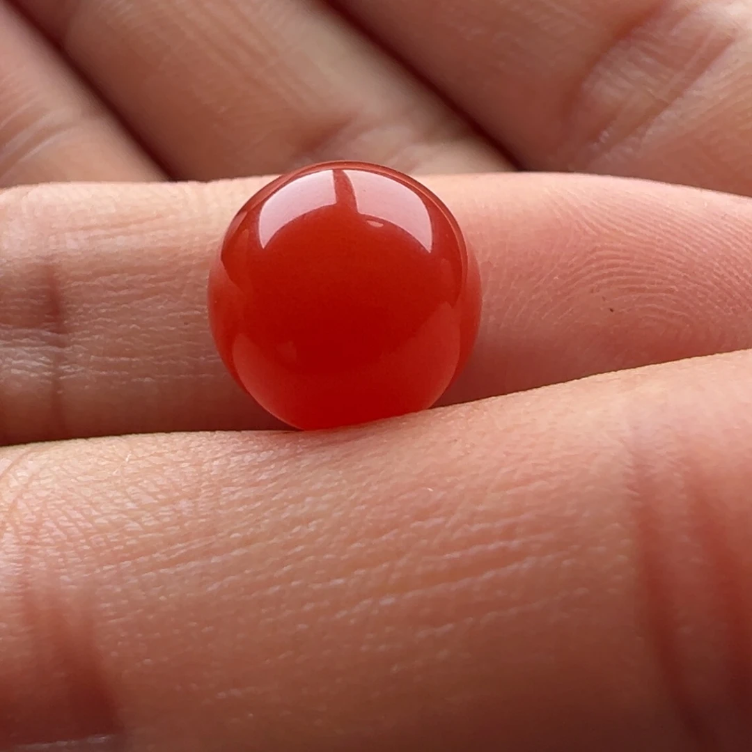 南红玛瑙圆珠10.4未镶嵌孟*宇
