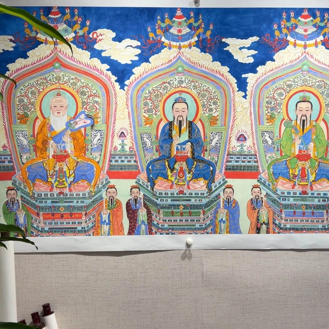 1***6国画李老师精品三清祖师