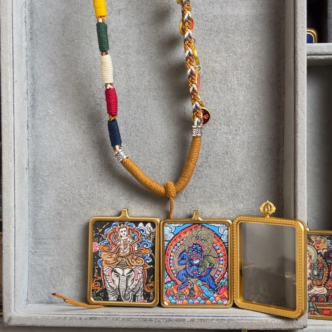 吊坠老****托双面铜壳双面铜壳