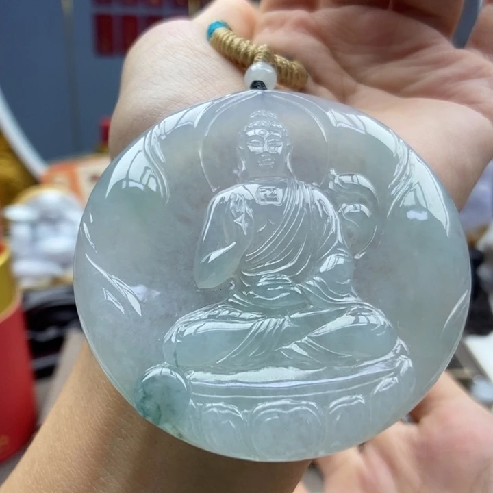 翡翠未镶嵌颈饰吊坠34