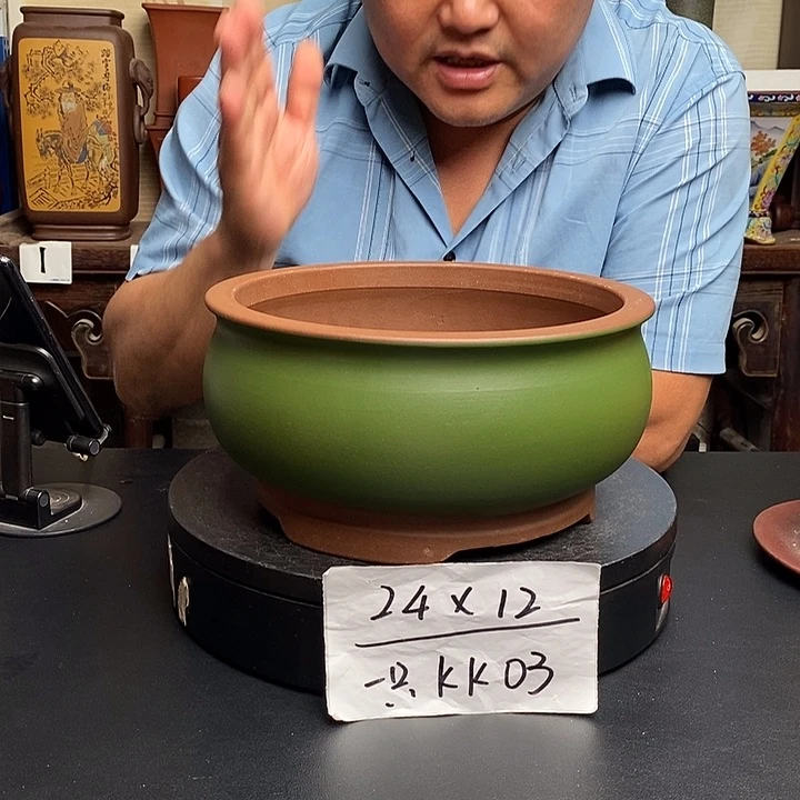 紫砂花盆货号一只KK003