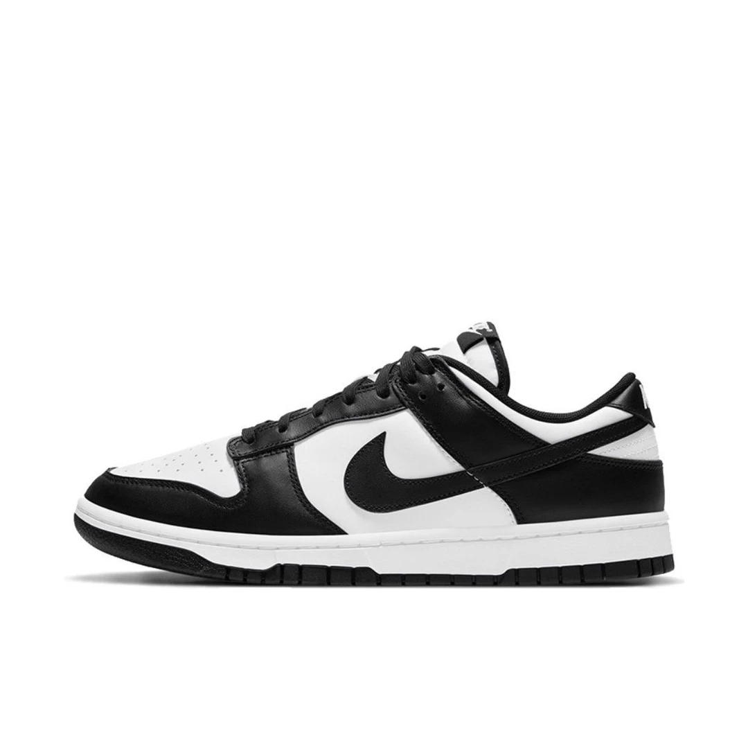 NIKE耐克 Dunk Retro''Black"时尚经典黑白熊猫低帮板鞋DD1391100