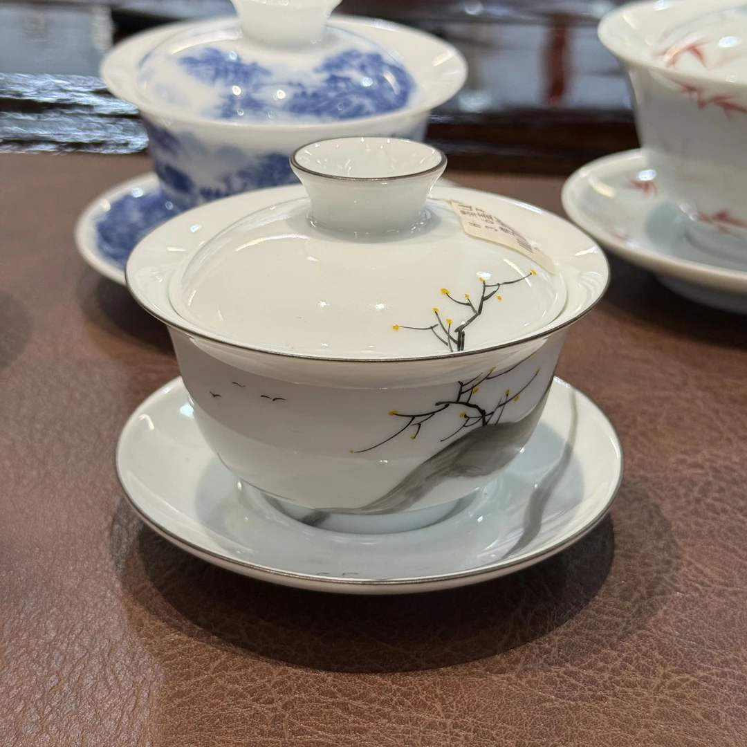 国风手墨山寻踪大容量三才盖碗 盖下 150ml