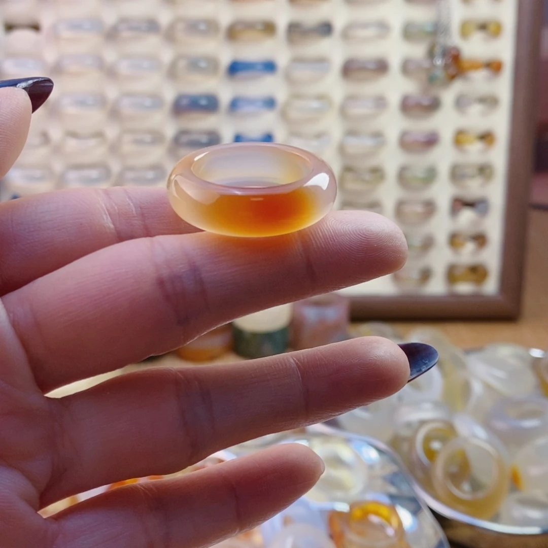 玛瑙/玉髓戒指未镶嵌石****户