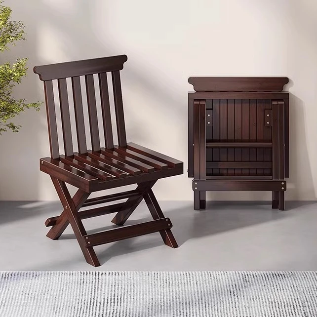 加厚折叠凳家用马扎凳便携矮脚靠背椅子小竹凳子小矮凳钓鱼小板凳