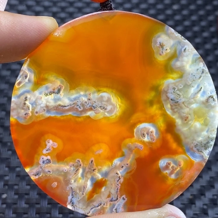 玛瑙/玉髓颈饰未镶嵌沉*淀