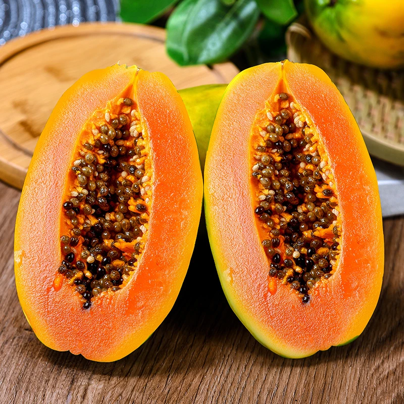 ty红心牛奶木瓜新鲜当季现摘水果青皮孕妇冰糖心自然熟