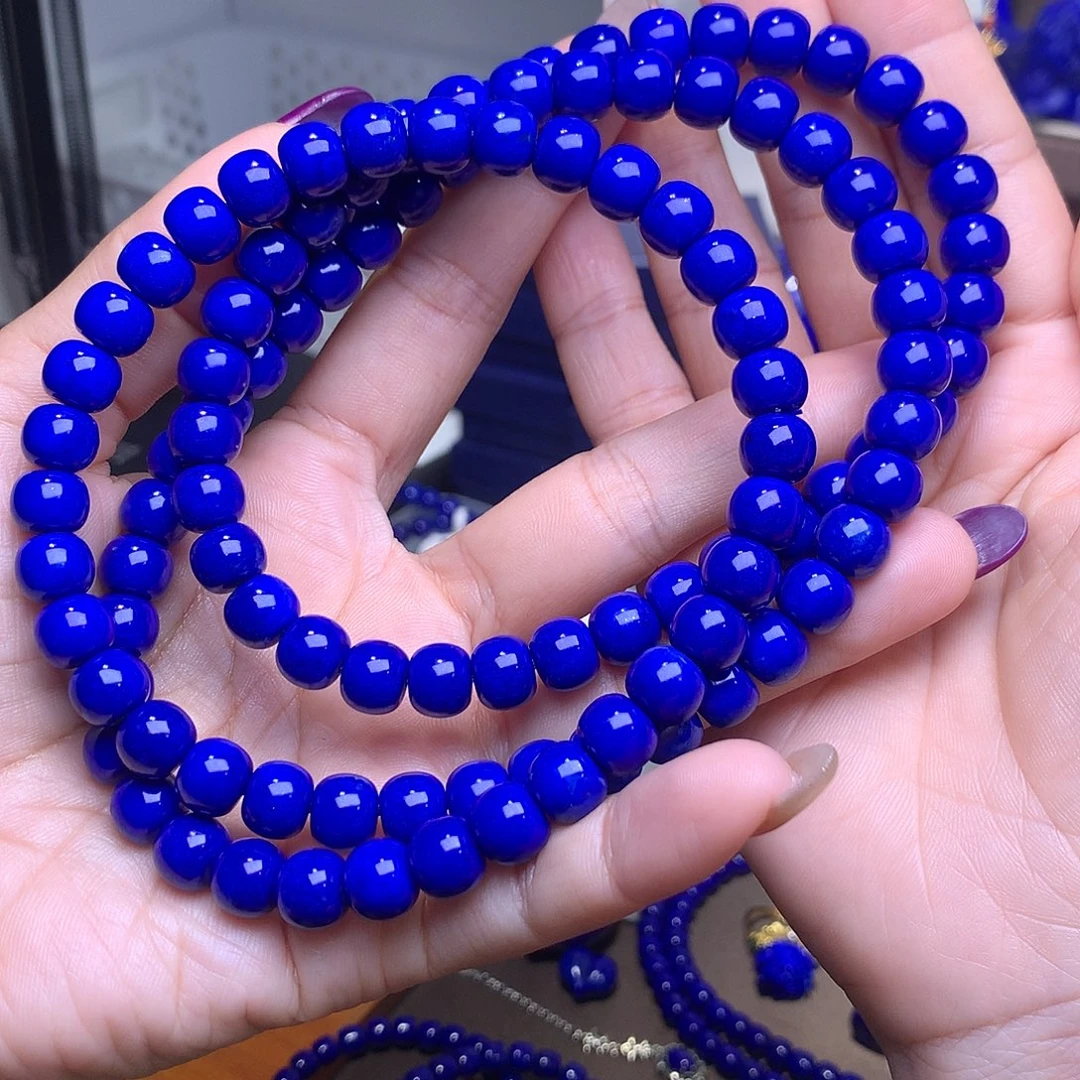 青金石未镶嵌9.2m老型108克莱因蓝