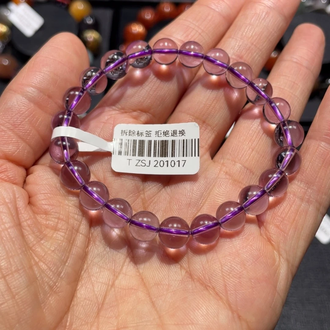 水晶手链未镶嵌紫水晶8mm左右