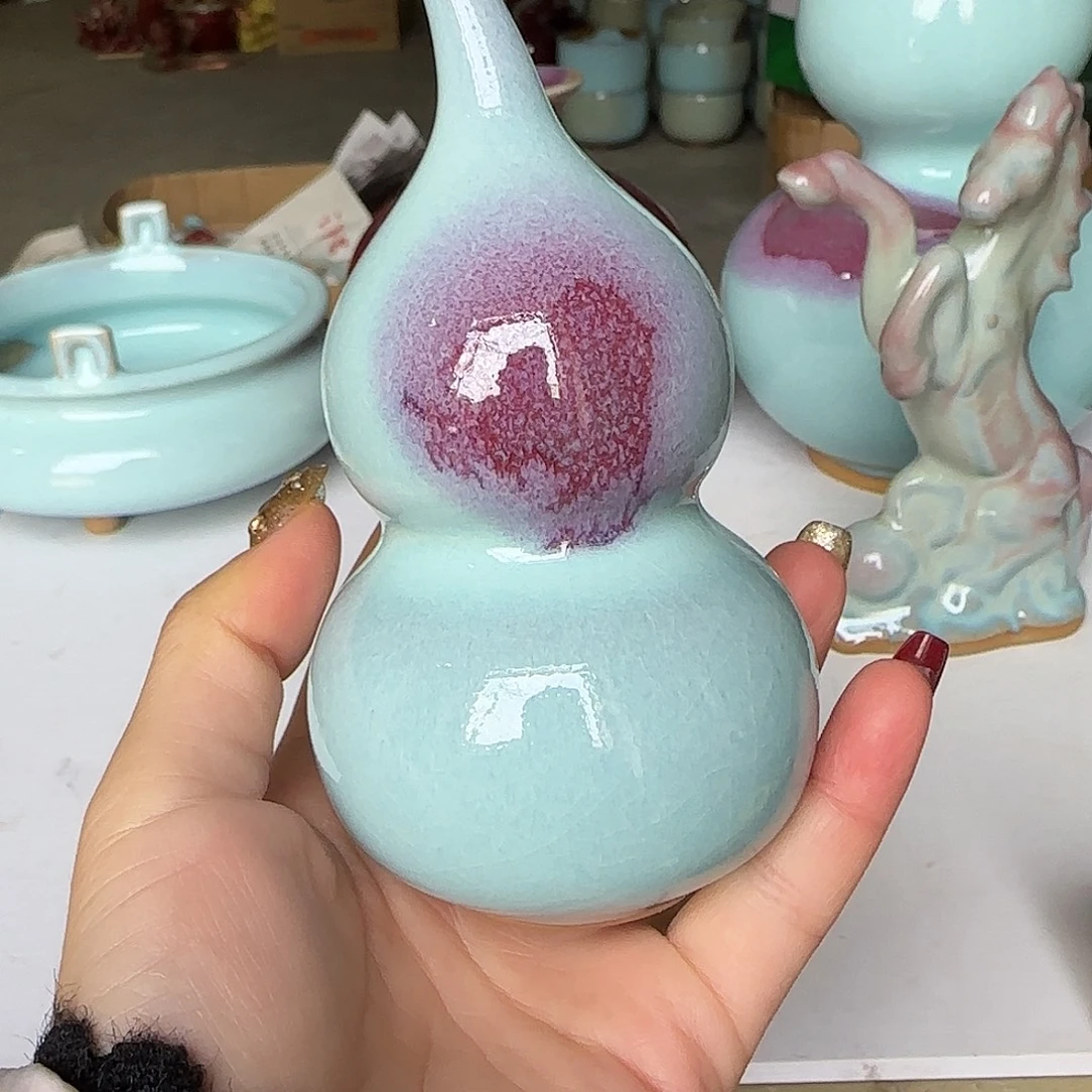 陶摆件郑家钧窑摆件微