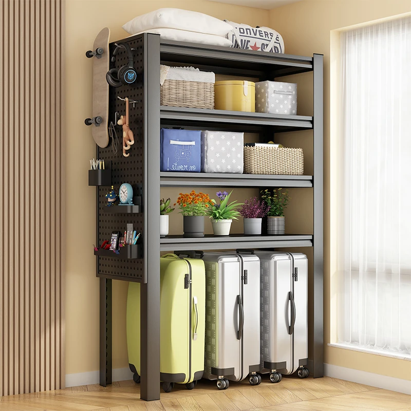 下空式行李箱置物架收纳架阳台多层落地储物架洗衣机上方家用货架