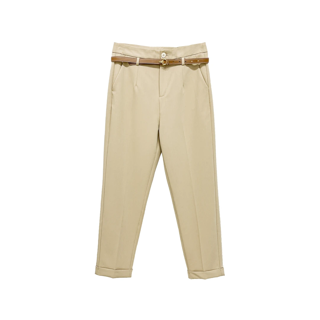 【亚楠本楠】时尚通勤风直筒休闲西裤5708