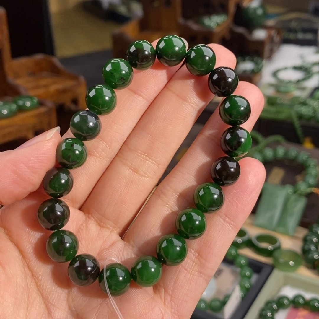 和田玉（碧玉）手链未镶嵌?*和