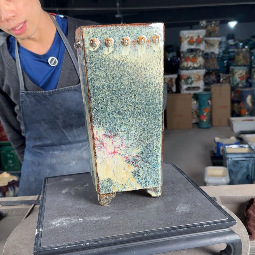 一风堂石湾花盆。微瑕