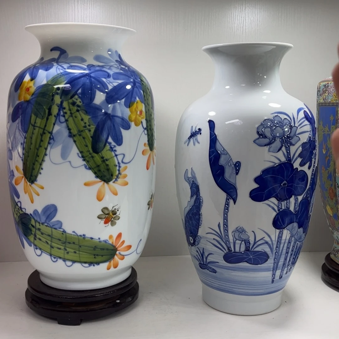 景德镇陶瓷花瓶摆件裤***天