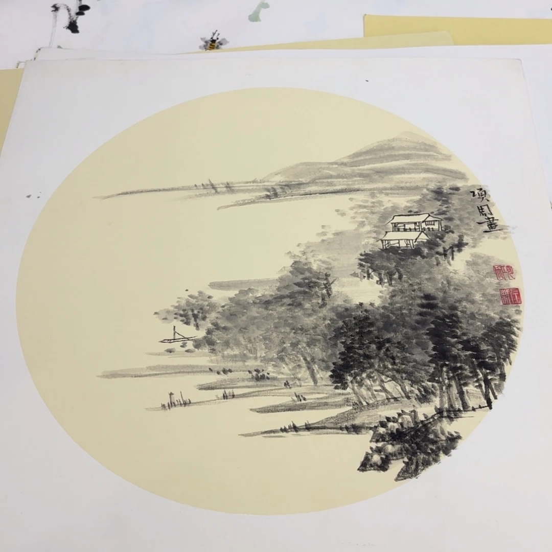 国画50-50斗方卡纸童