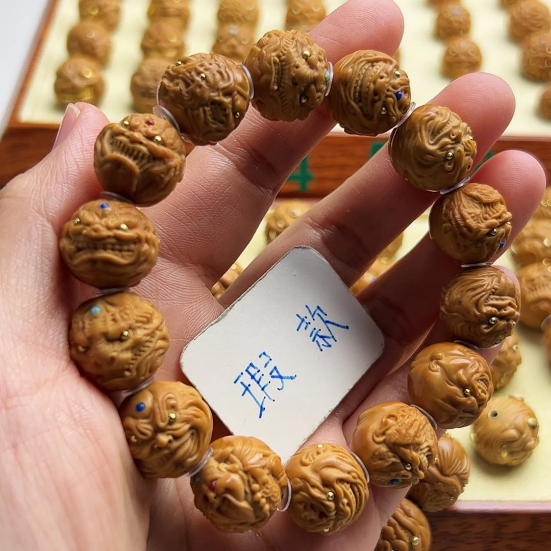 猴头核桃手串瑕款练手