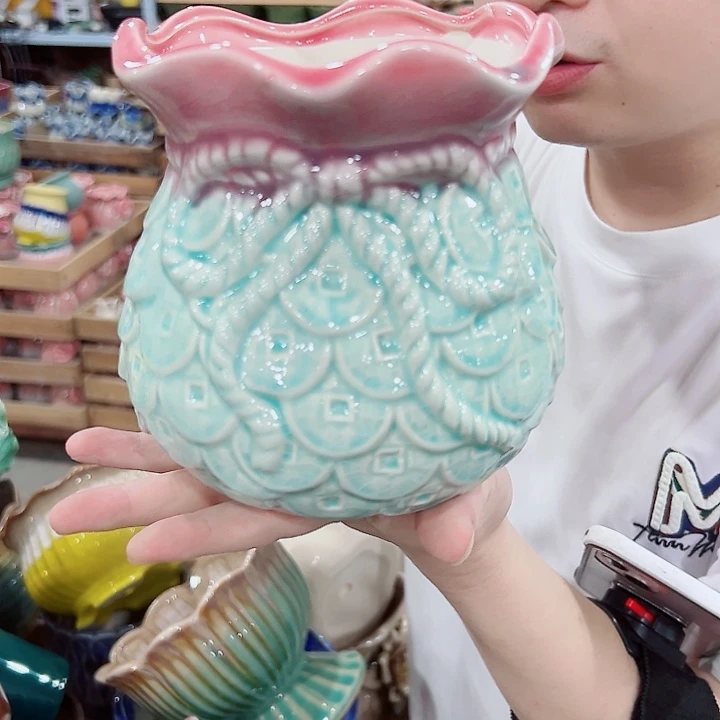 有孔，满10元发货多肉陶瓷花盆