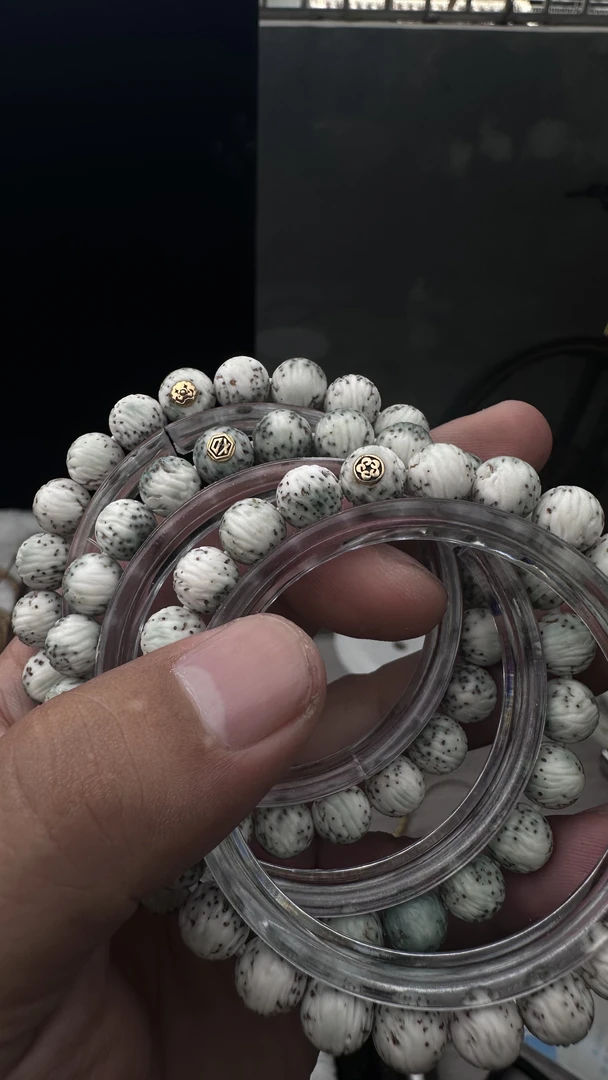 发烧级星月菩提 9尺寸圆珠拉丝无相4mm22k厚款黄黄