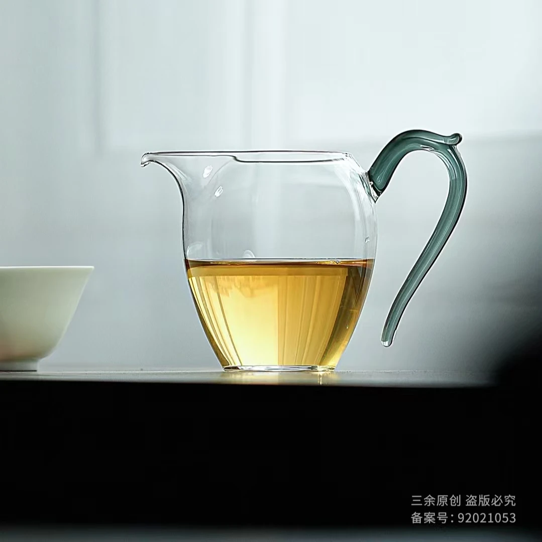 玉龙公道杯三余原创玉龙高硼硅玻璃分茶器耐热
